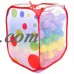 200 Play Balls Non-Toxic Non-Recycled Phlathlate- and BPA-Free Pit Balls for Kids with Polka Dot Hamper, Red, Orange, Yellow, Green, Blue and Purple, 6.5 cm   556593339